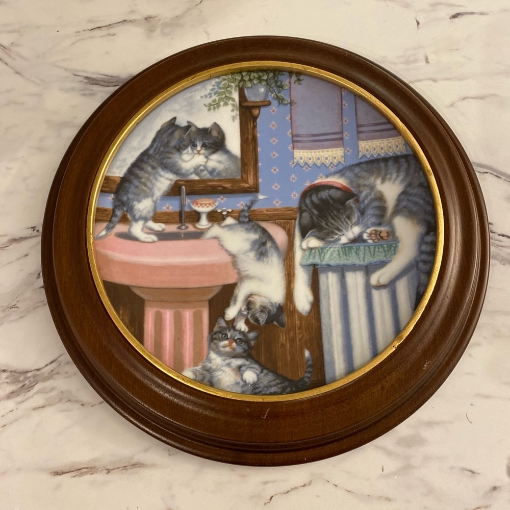Vintage Mischiefโ Makers Cat collector plate